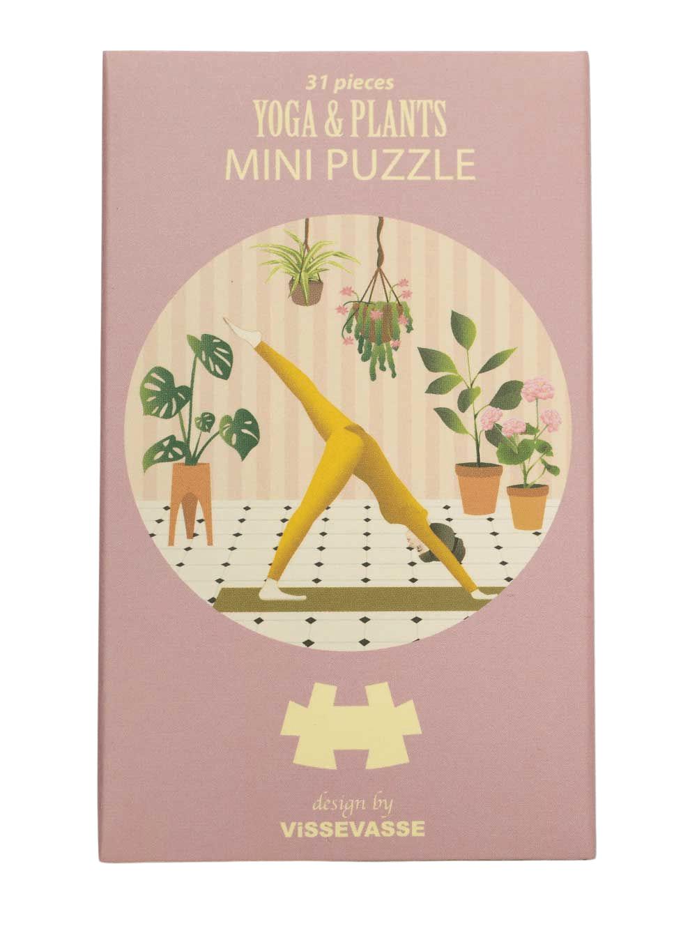 Vissevasse jóga a rostliny mini puzzle