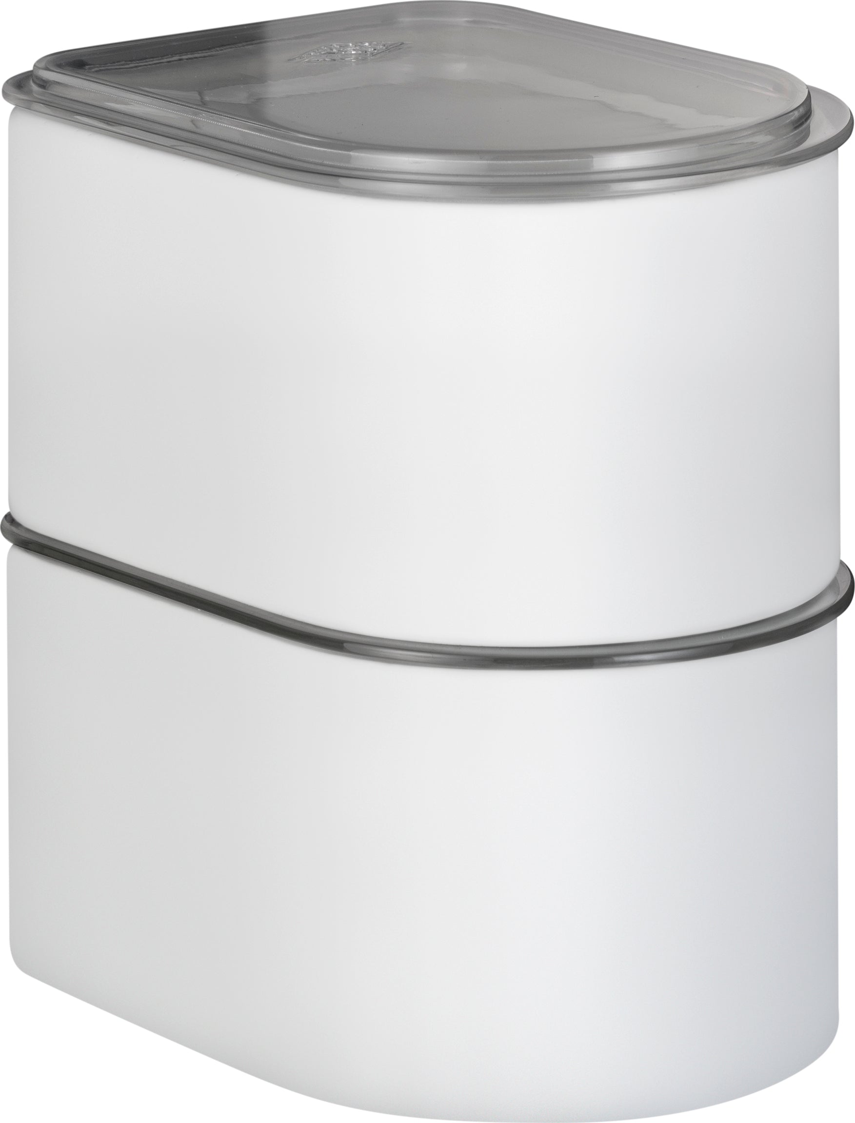 Wesco Canister 1 Litre With Acrylic Lid, White Matt