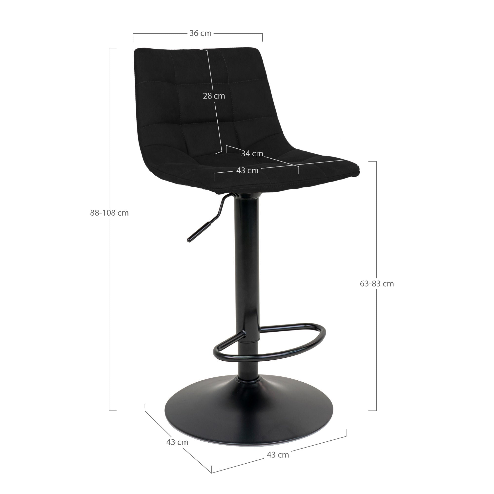 House Nordic MidDelfart Bar Chair - sada 2