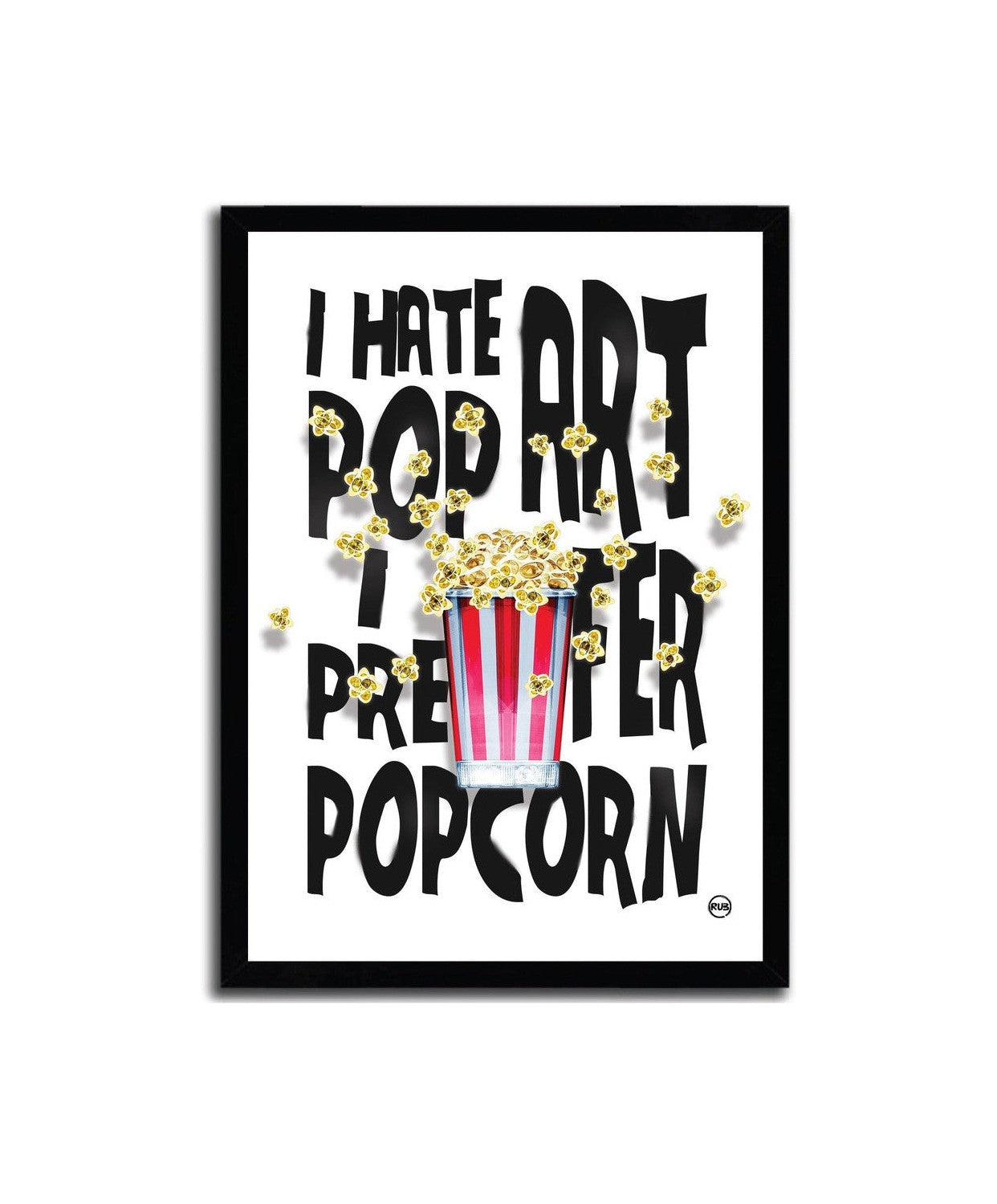 Affiche Artprint Popcorn Par Rubiant