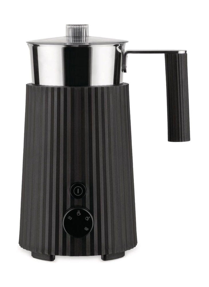 [product_category]-Alessi Plissé Pulcina Milk Frother 350 Ml, Black-Alessi-8003299468492-MDL13 B-ALE-1