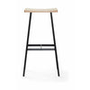 Andersen Furniture HC2 Bar Stool Oak, ocelový rám, H 79 cm