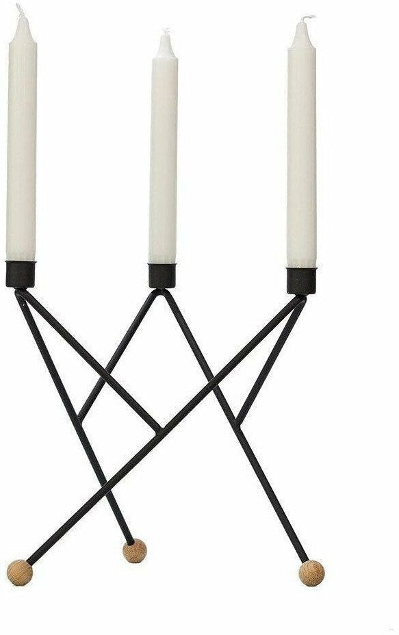 Andersen Furniture North Star Candlestick, černá, velká, velká