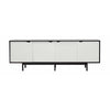 Andersen Furniture S1 Sideboard Black, White Drawers, 200cm