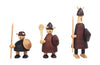 Andersen Furniture The Vikings Of Denmark Wooden Figure, Set Of 3