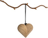 Architectmade Christmas Hanging Ornament Heart, 3ks