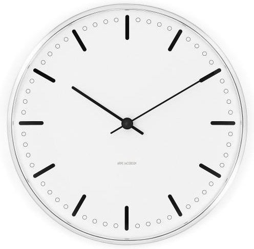 ARNE JACOBSEN RACE HALL WALL CLOCK, 16 cm