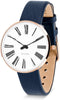 Arne Jacobsen Roman Watch Ø34, Rosé/Blue