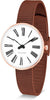 Arne Jacobsen Roman Wristwatch Ø30, Rosé/ Copper Mesh