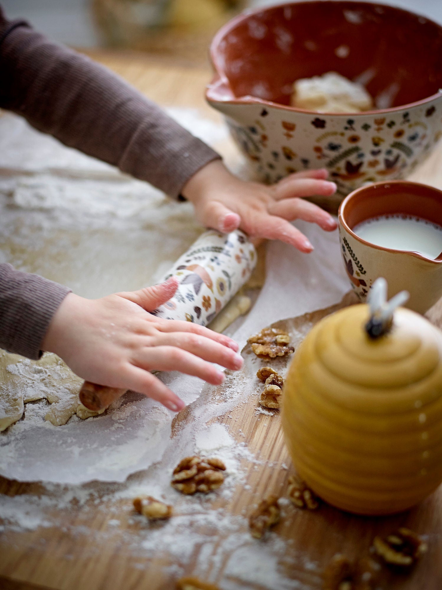 Bloomingville MINI Bryn Baking Set, Brown, Stoneware