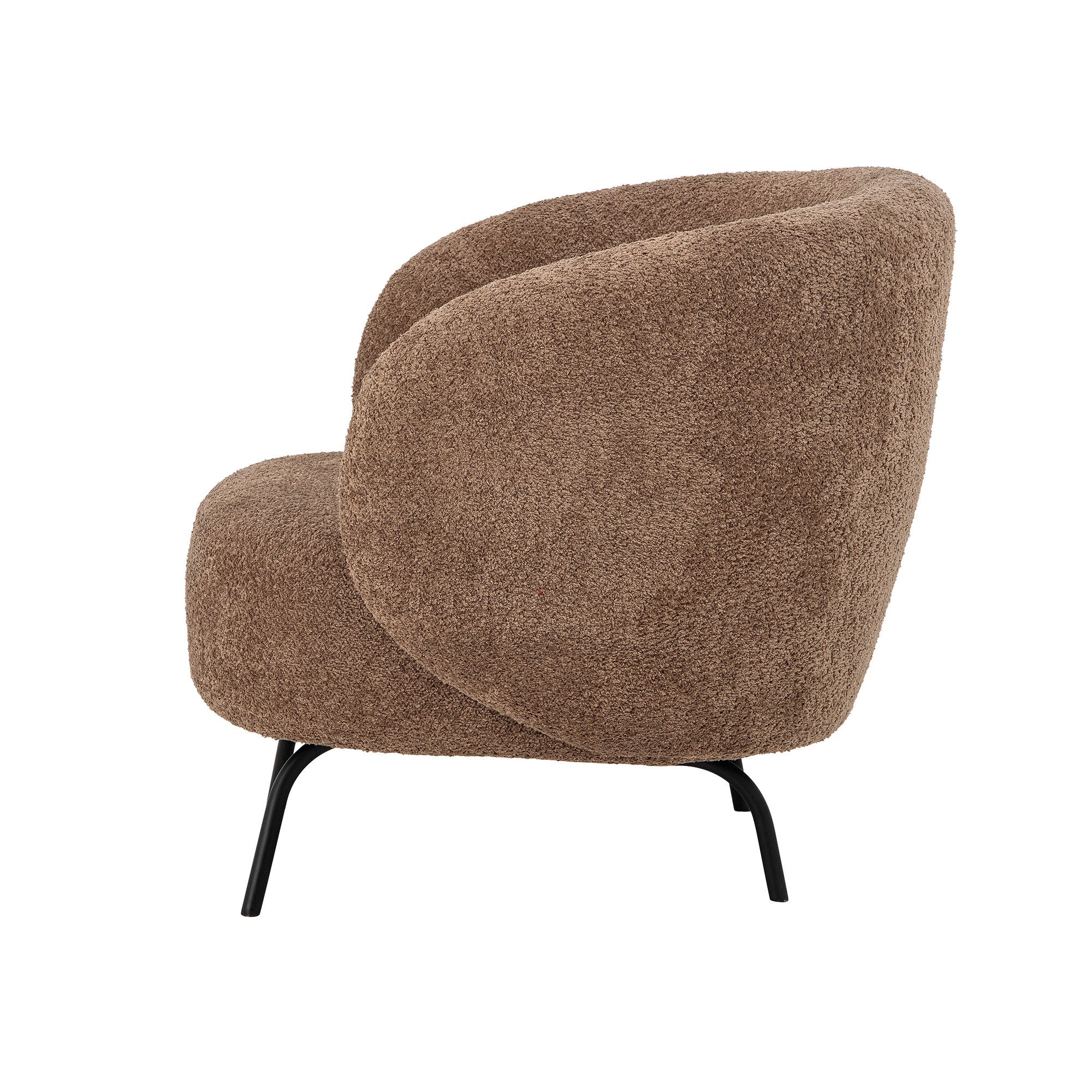 Lounge Chair Bloomingville Harry, Brown, Polyester