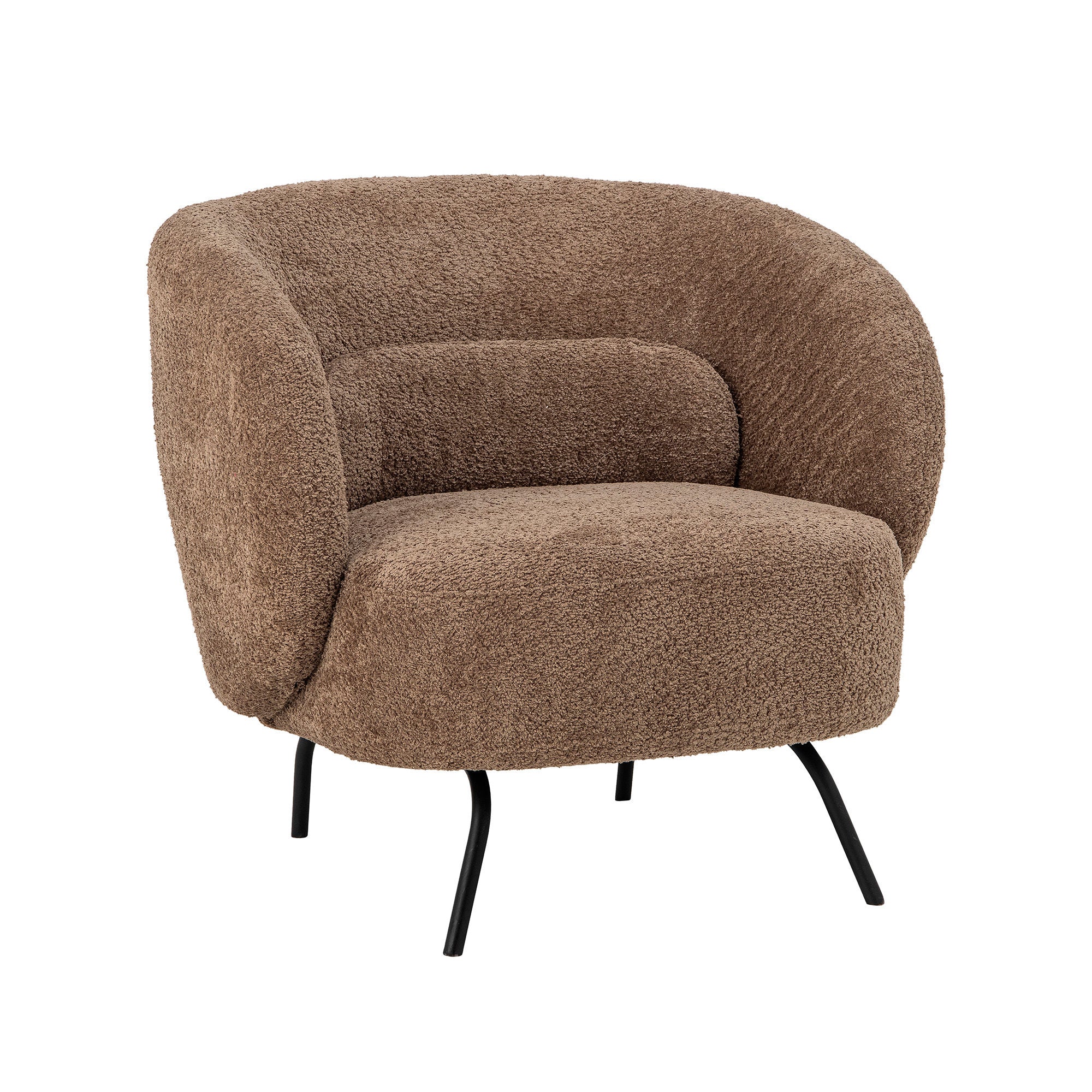 Lounge Chair Bloomingville Harry, Brown, Polyester