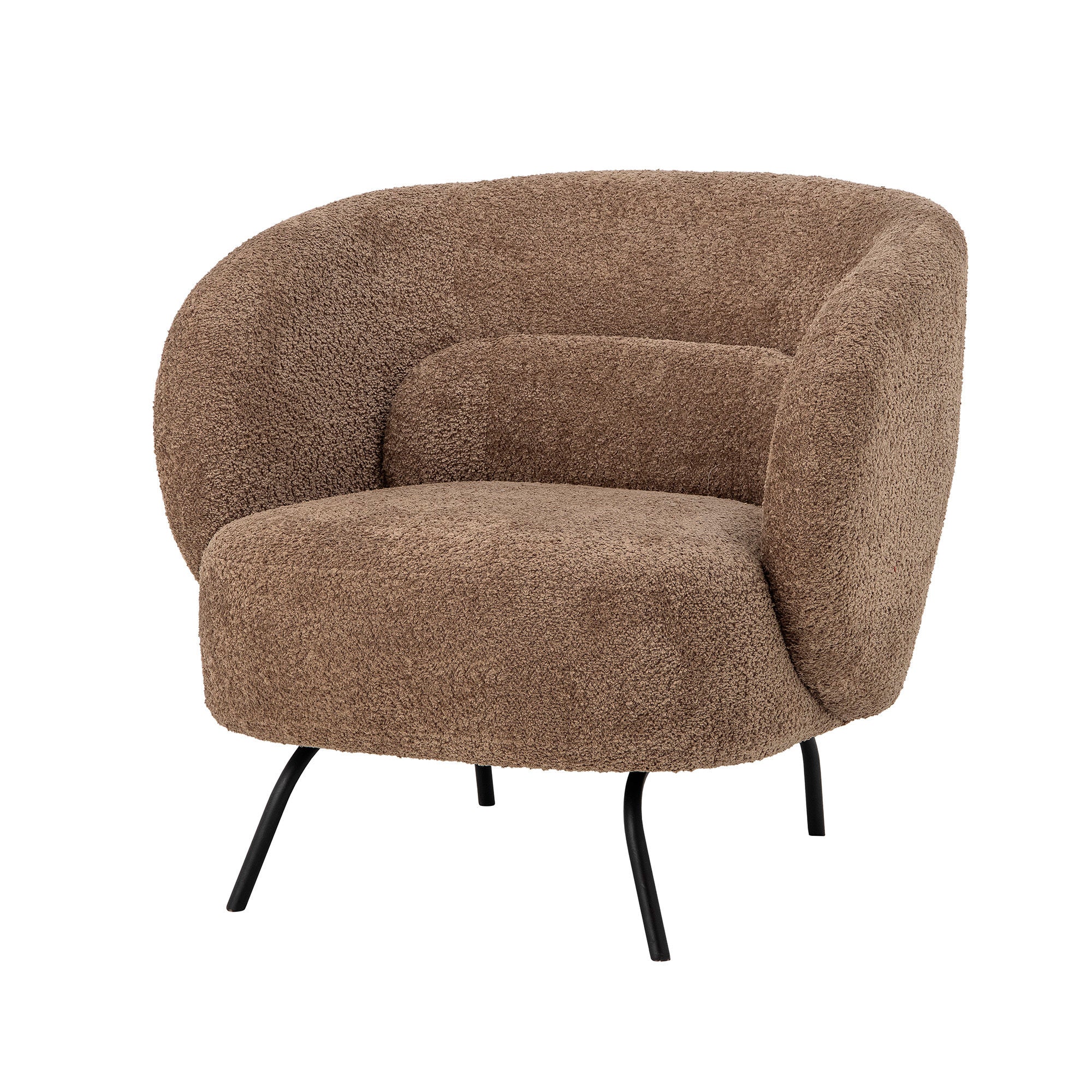 Lounge Chair Bloomingville Harry, Brown, Polyester