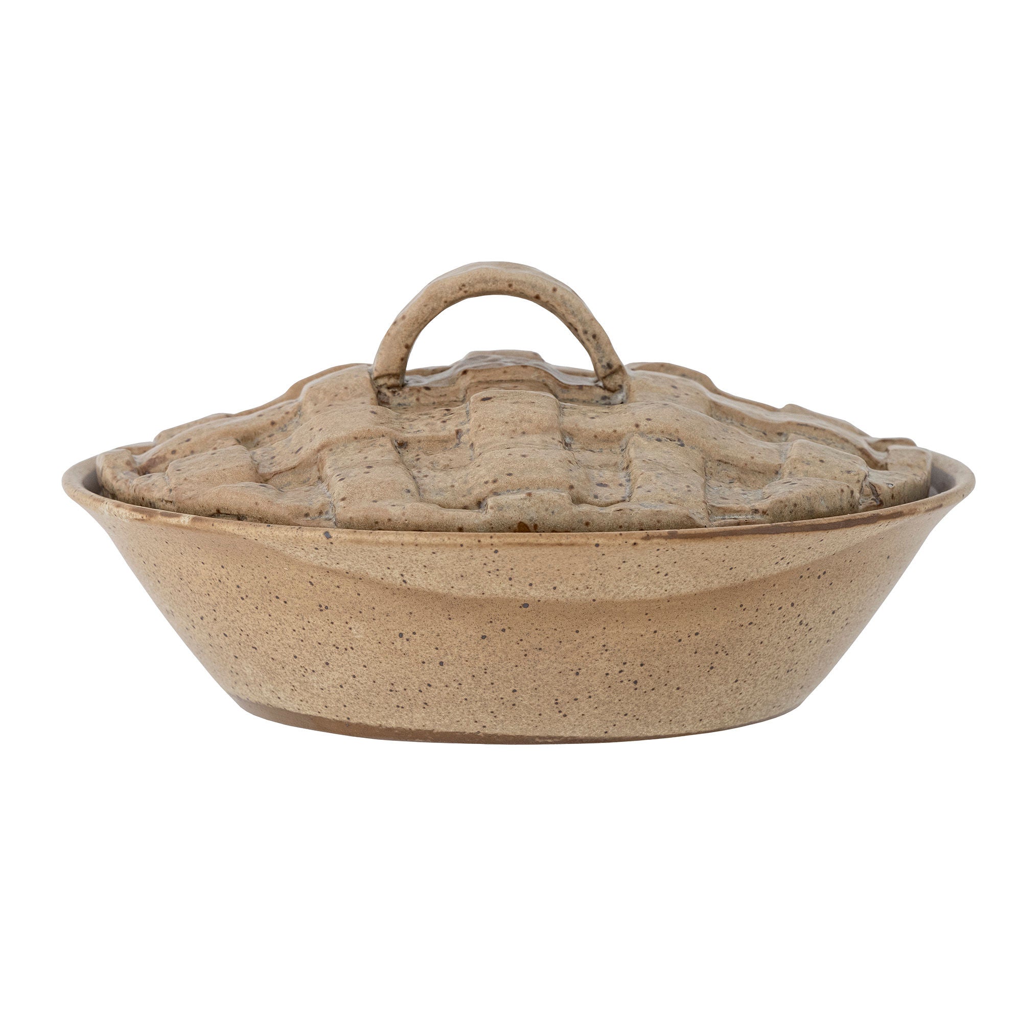 Bloomingville Rozalin Oven Dish w/Lid, Brown, Stoneware