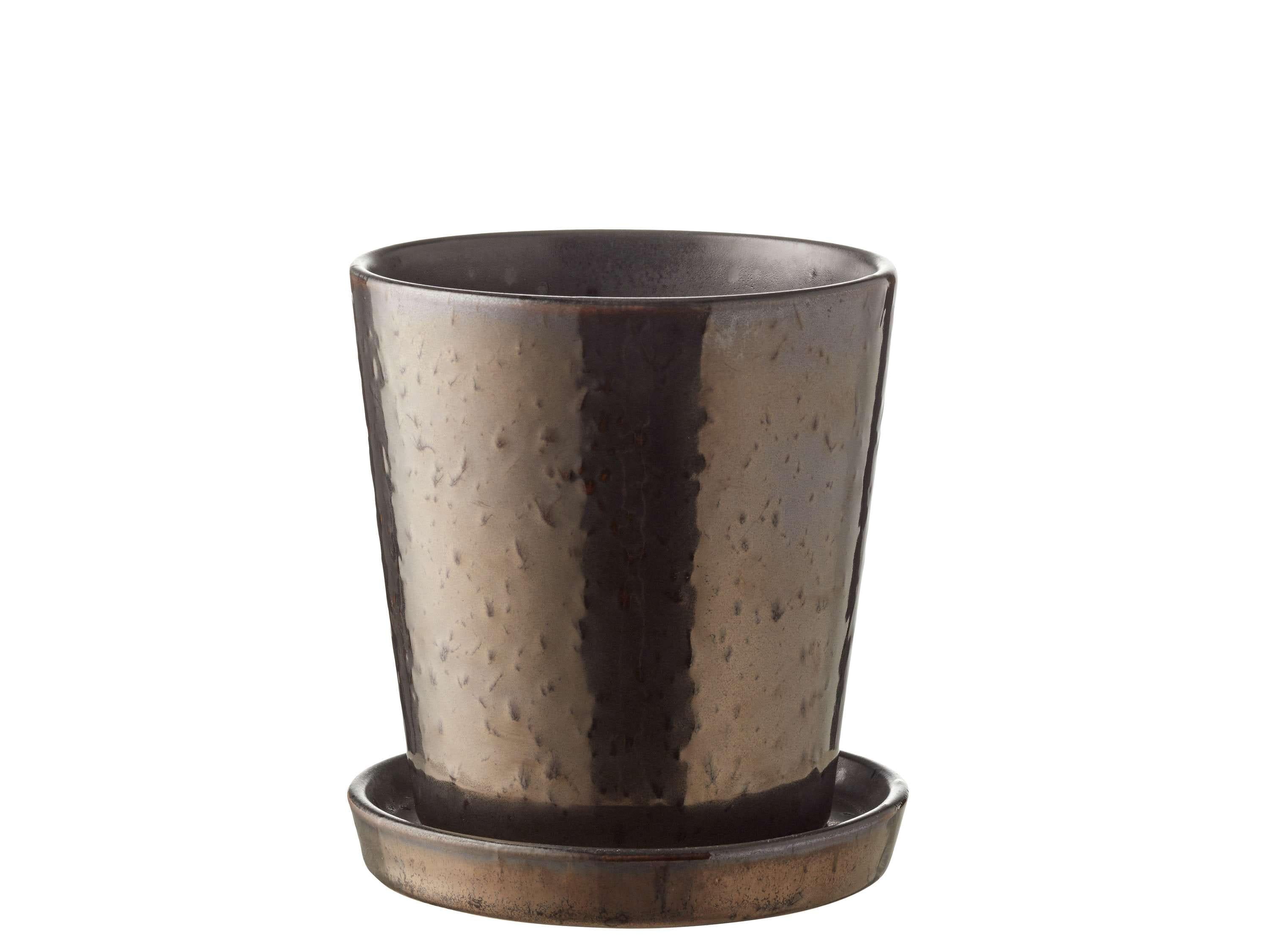 [product_category]-Bitz Planter Black/Bronze, ø10 Cm-Bitz-5722000149736-14973-BIT-1