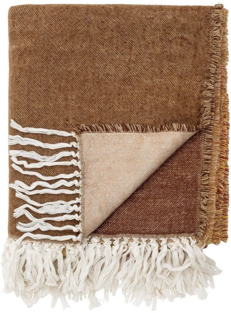 [product_category]-Bloomingville Ara Throw, Brown, Acrylic-Bloomingville-5711173313501-82066160-BLO-1