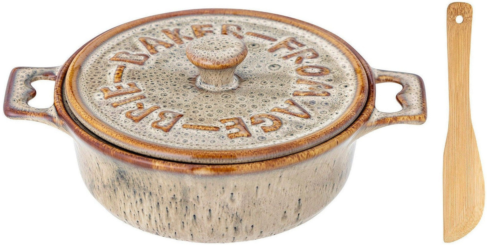 [product_category]-Bloomingville Aram Oven Dish w/Lid, Grey, Stoneware-Bloomingville-5711173316069-82060405-BLO-1