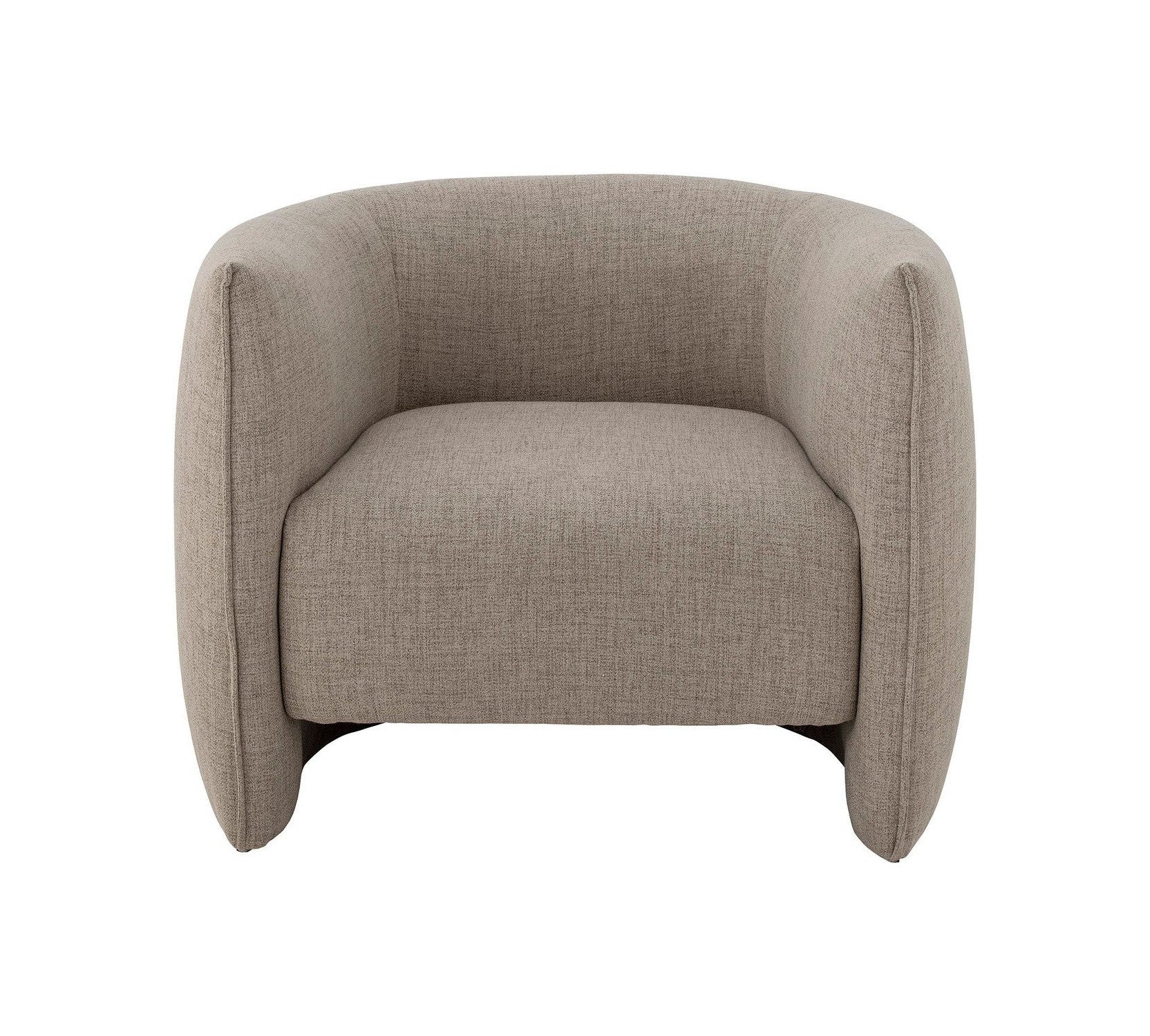 Lounge Chair Bloomingville Bacio Lounge, příroda, recyklovaný polyester