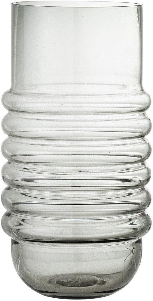 [product_category]-Bloomingville Belma Vase, Grey, Glass-Bloomingville-5711173266975-82052243-BLO-1