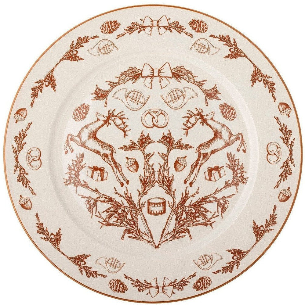 [product_category]-Bloomingville Beth Plate, Red, Stoneware-Bloomingville-5711173310609-82058338-BLO-1