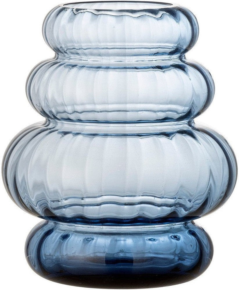 [product_category]-Bloomingville Bing Vase, Blue, Glass-Bloomingville-5711173301515-82054972-BLO-1