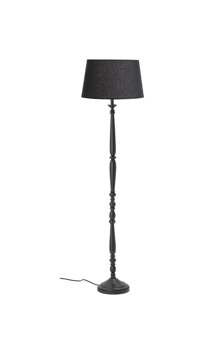 Bloomingville Callie Floonal Lamp, černá, gumová dřevo