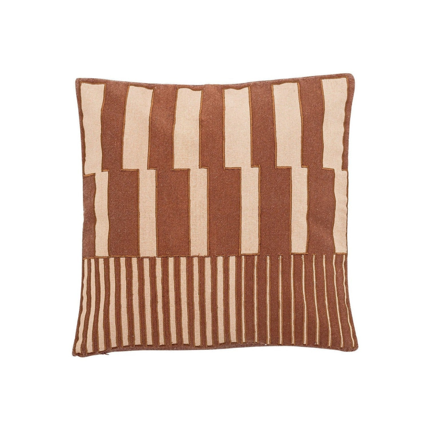 Bloomingville Cowes Cushion, Brown, Cotton OEKO-TEX®