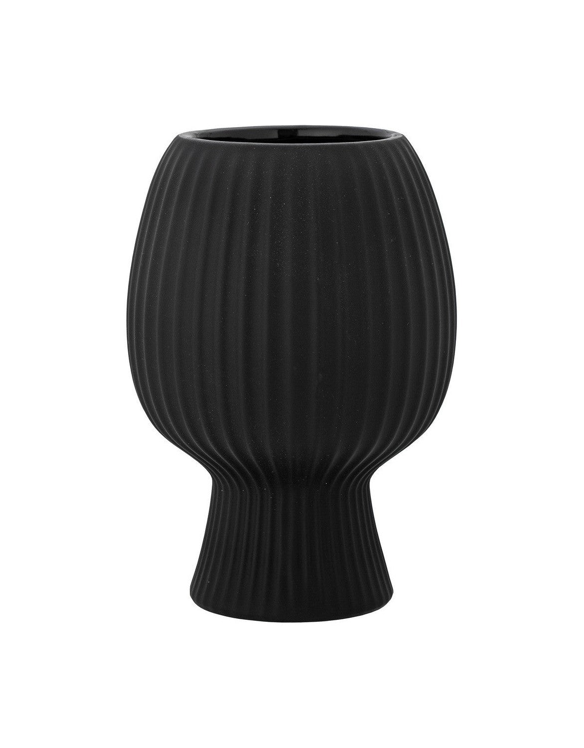 Bloomingville Dagny Vase, černá, kameninové sdělení