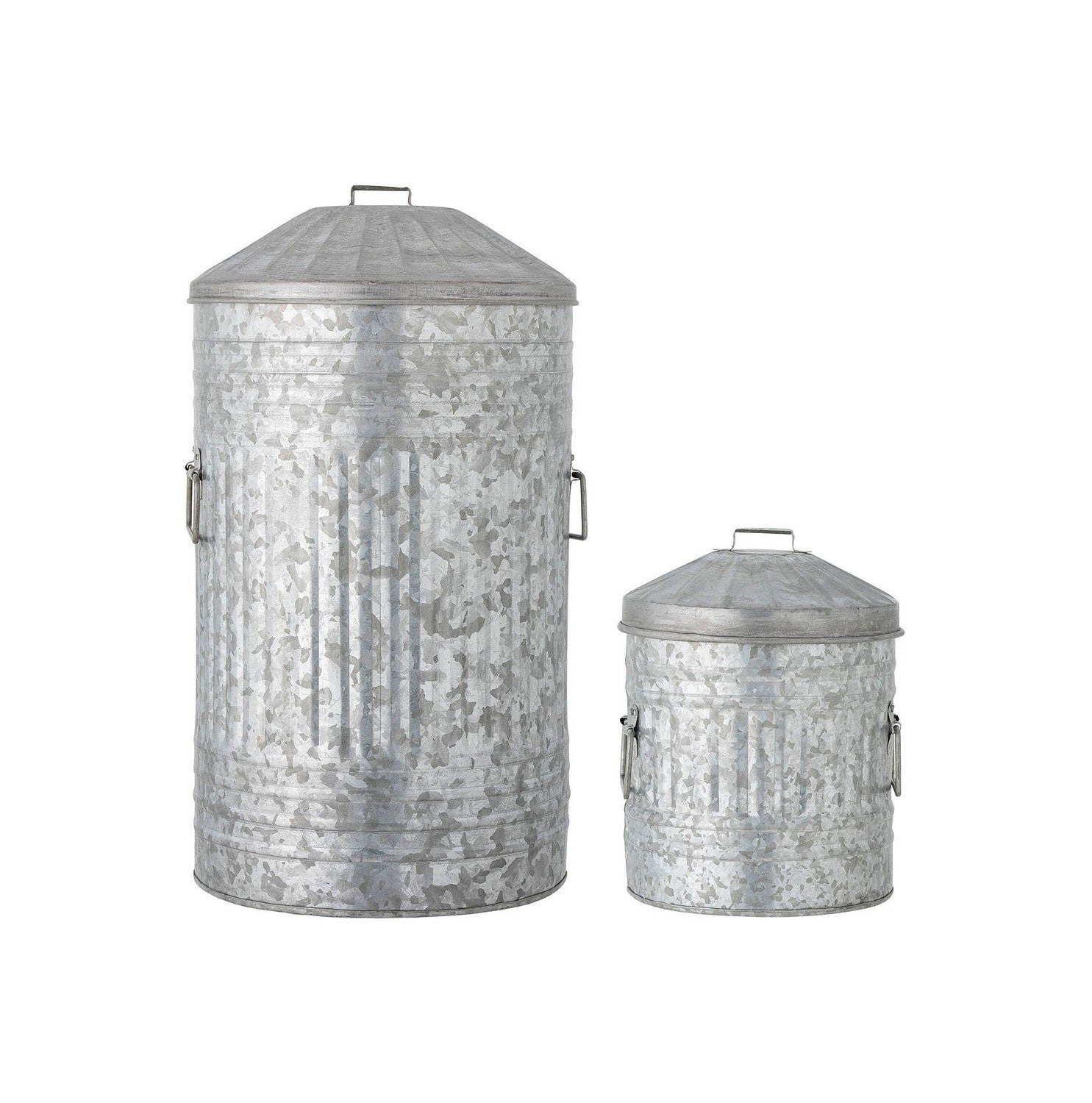 Bloomingville Delina Bucket, šedá, galvanizovaný kov