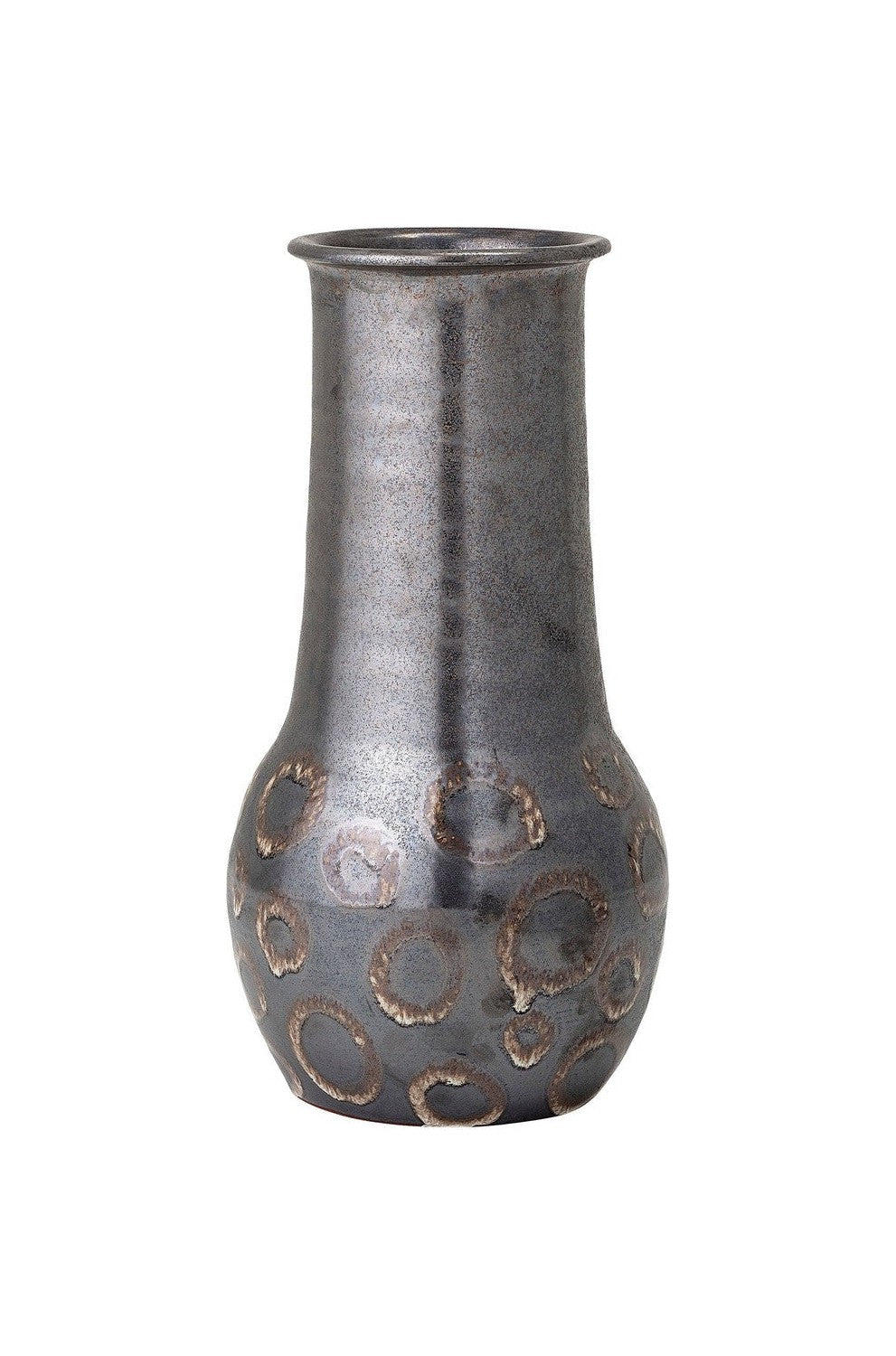 Bloomingville Gorm Deco Vase, Black, Terracotta