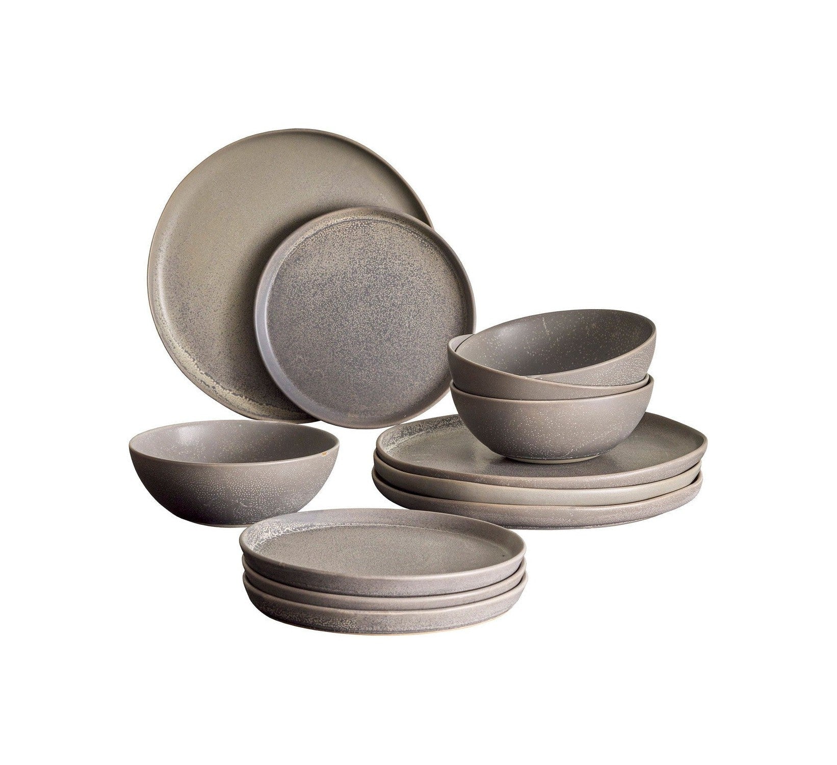 Bloomingville Kendra Sightware Set, Grey, Stoneware