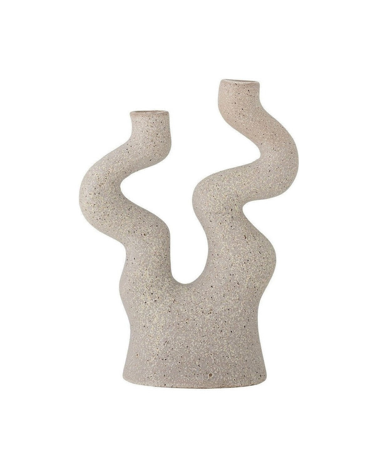 [product_category]-Bloomingville Lance Candle Holder, Nature, Stoneware-Bloomingville-5711173332441-82062205-BLO-1