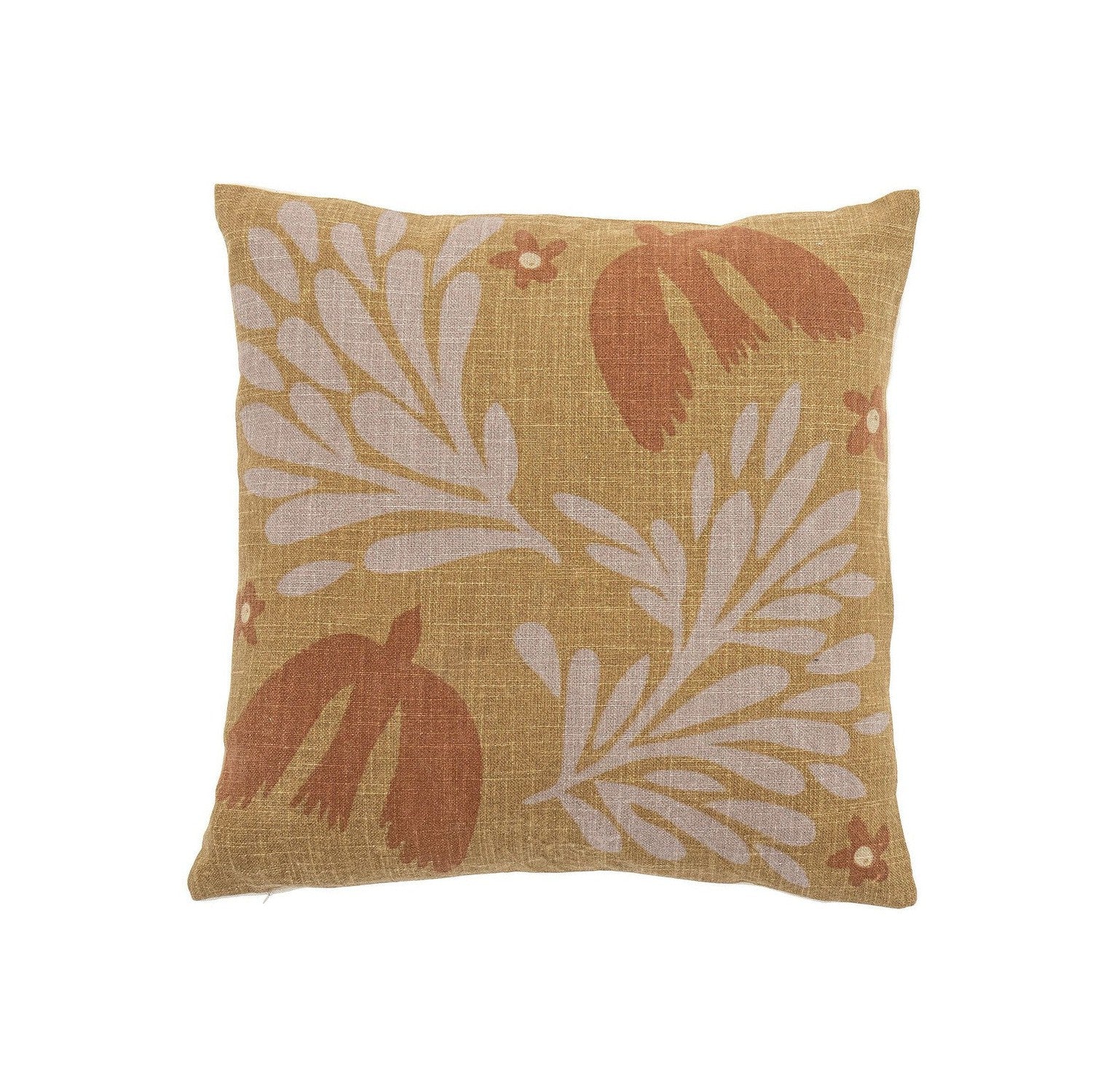 Bloomingville Lark Cushion, Yellow, Cotton