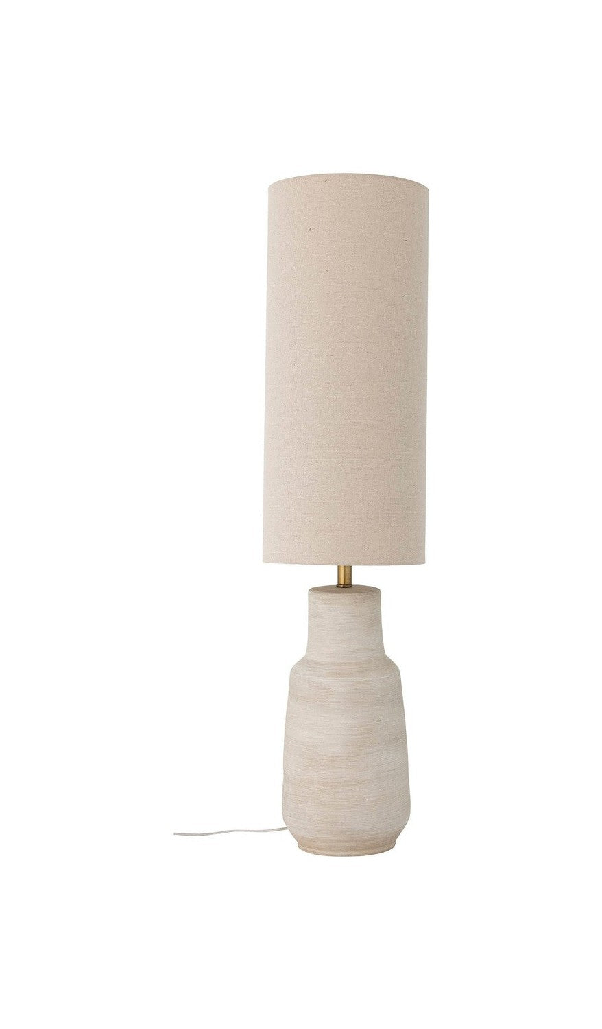 Bloomingville Linetta Floonal Lamp, White, Stoneware