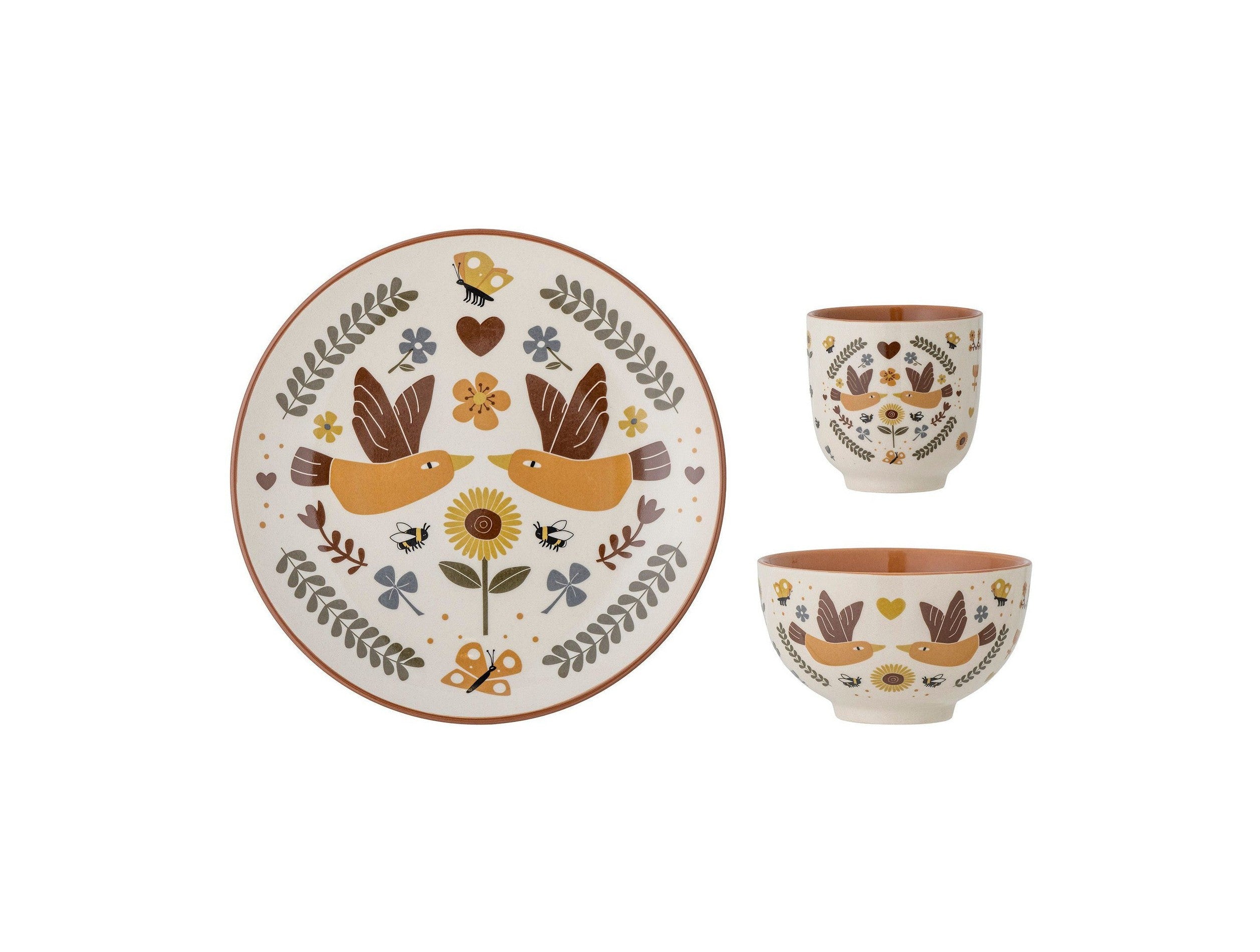 Bloomingville Mini Bryn Tableware Set, Nature, Stoneware