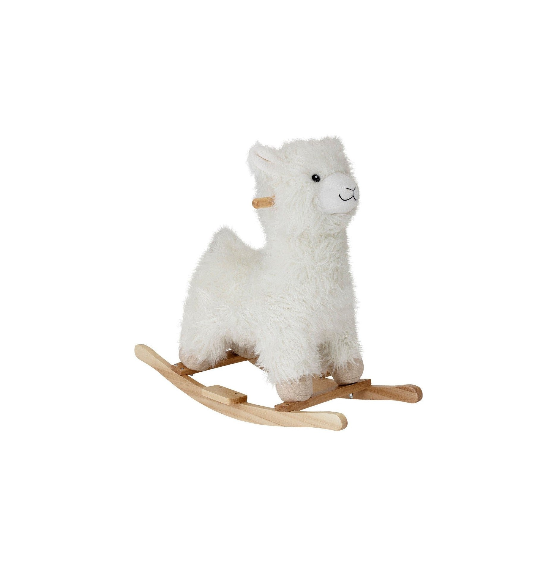 Bloomingville Mini Kinto houpací hračka, lama, bílá, polyester