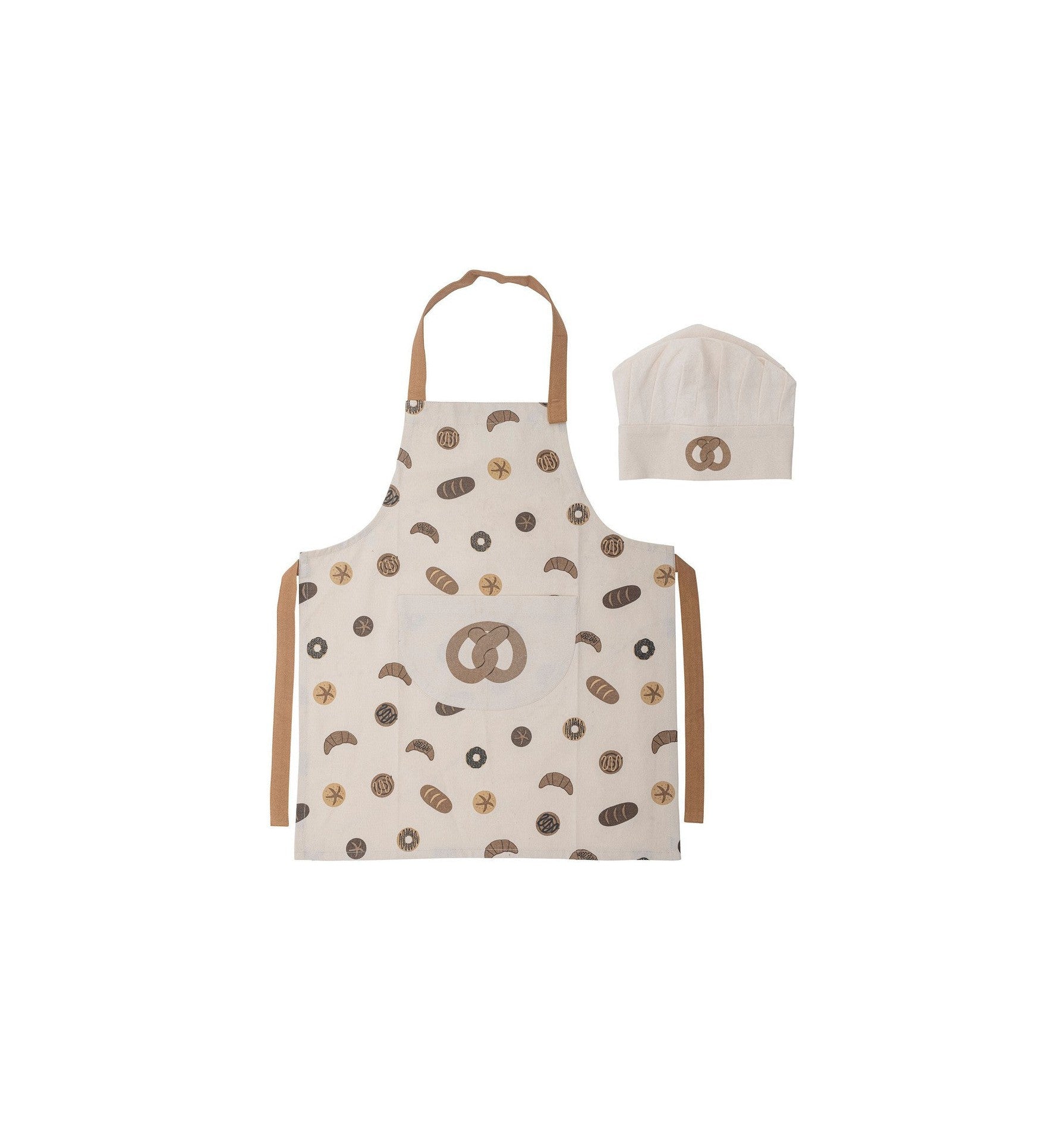 Bloomingville MINI Snorre Apron, Brown, Cotton