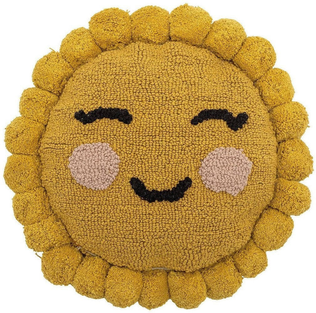 [product_category]-Bloomingville MINI Vigge Cushion, Yellow, Cotton-Bloomingville MINI-5711173322961-82062088-BLO-1