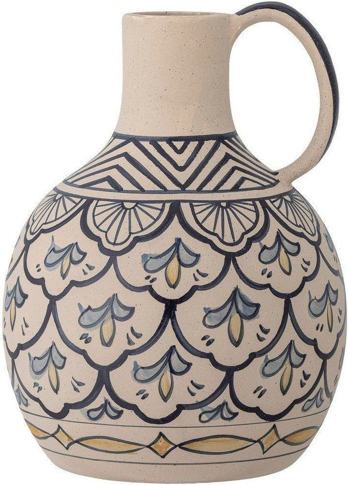 [product_category]-Bloomingville Nadya Vase, Blue, Stoneware-Bloomingville-5711173303090-82057586-BLO-1