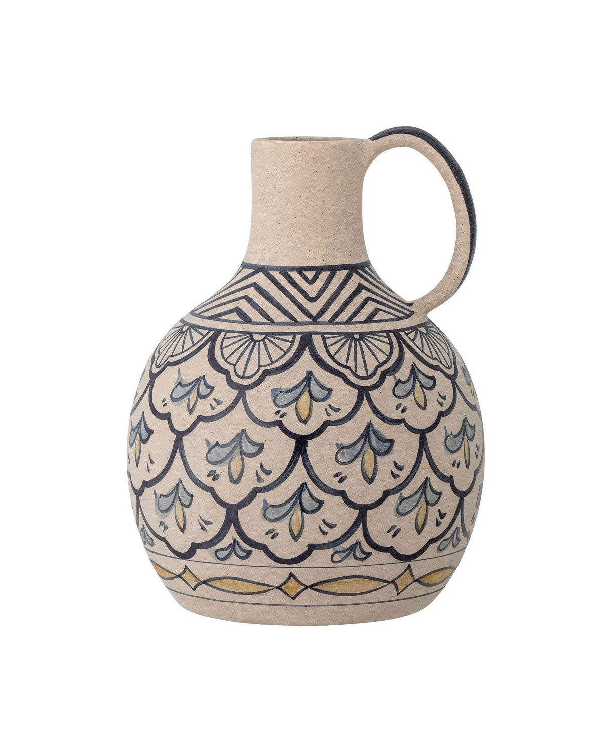 Bloomingville Nadya Vase, Blue, Stoneware