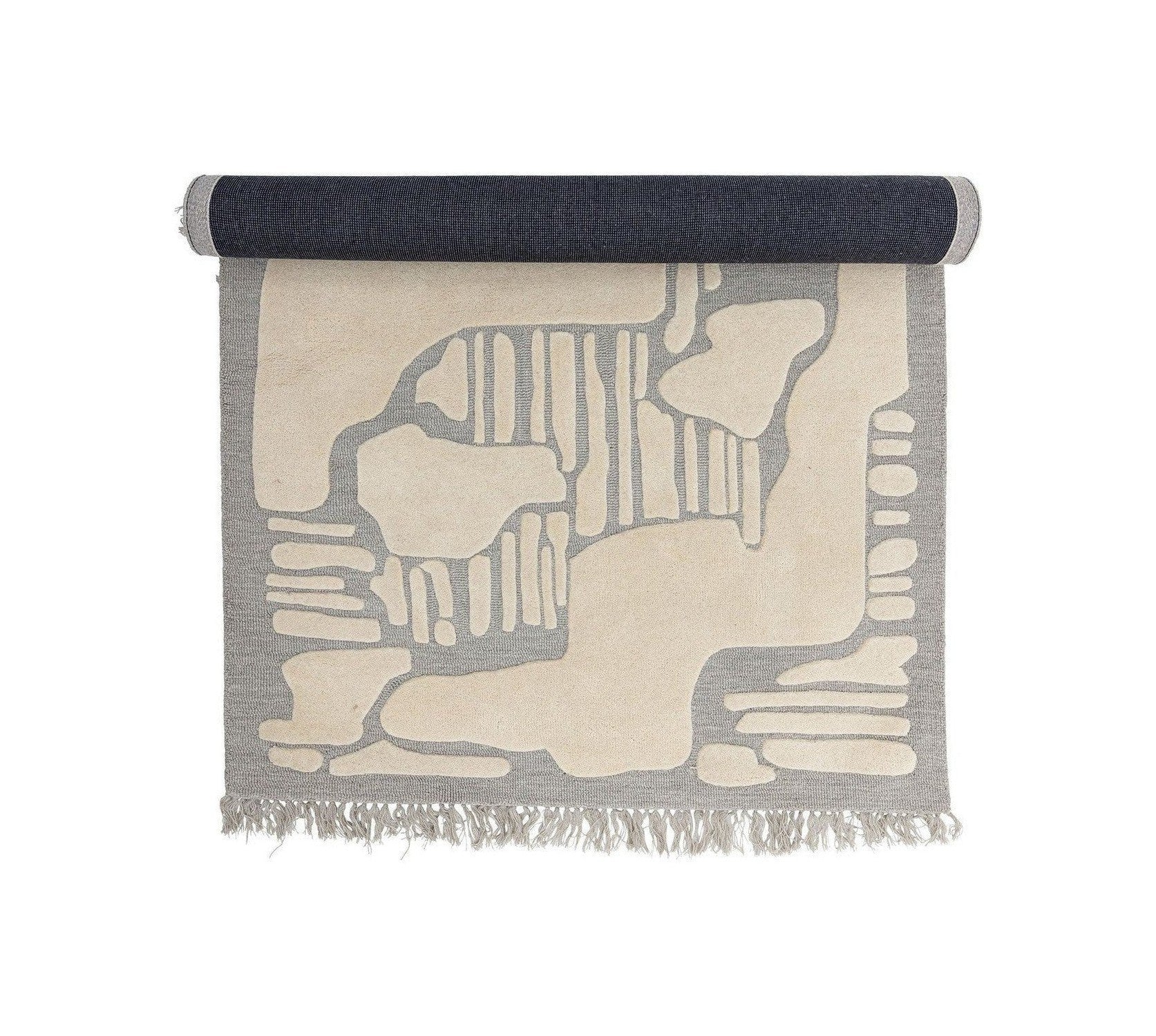 [product_category]-Bloomingville Napoli Rug, Grey, Wool-Bloomingville-5711173330577-82062408-BLO-1