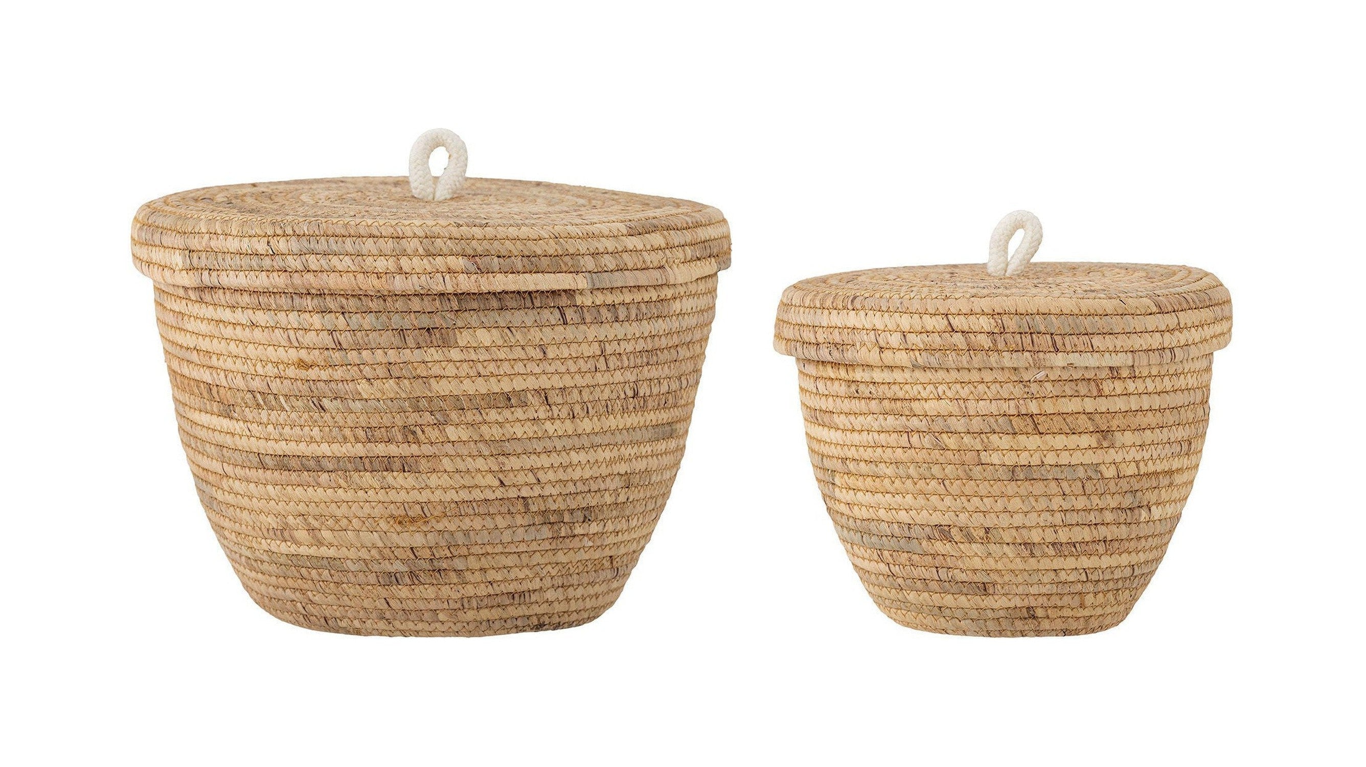 Bloomingville Noi Basket w/Lid, Nature, Water Hyacinth