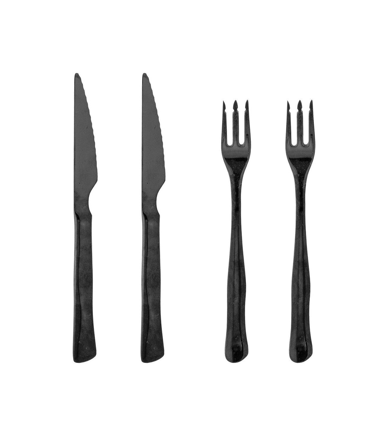 Bloomingville Ollin Steak Cutlery, černá, nerezová ocel