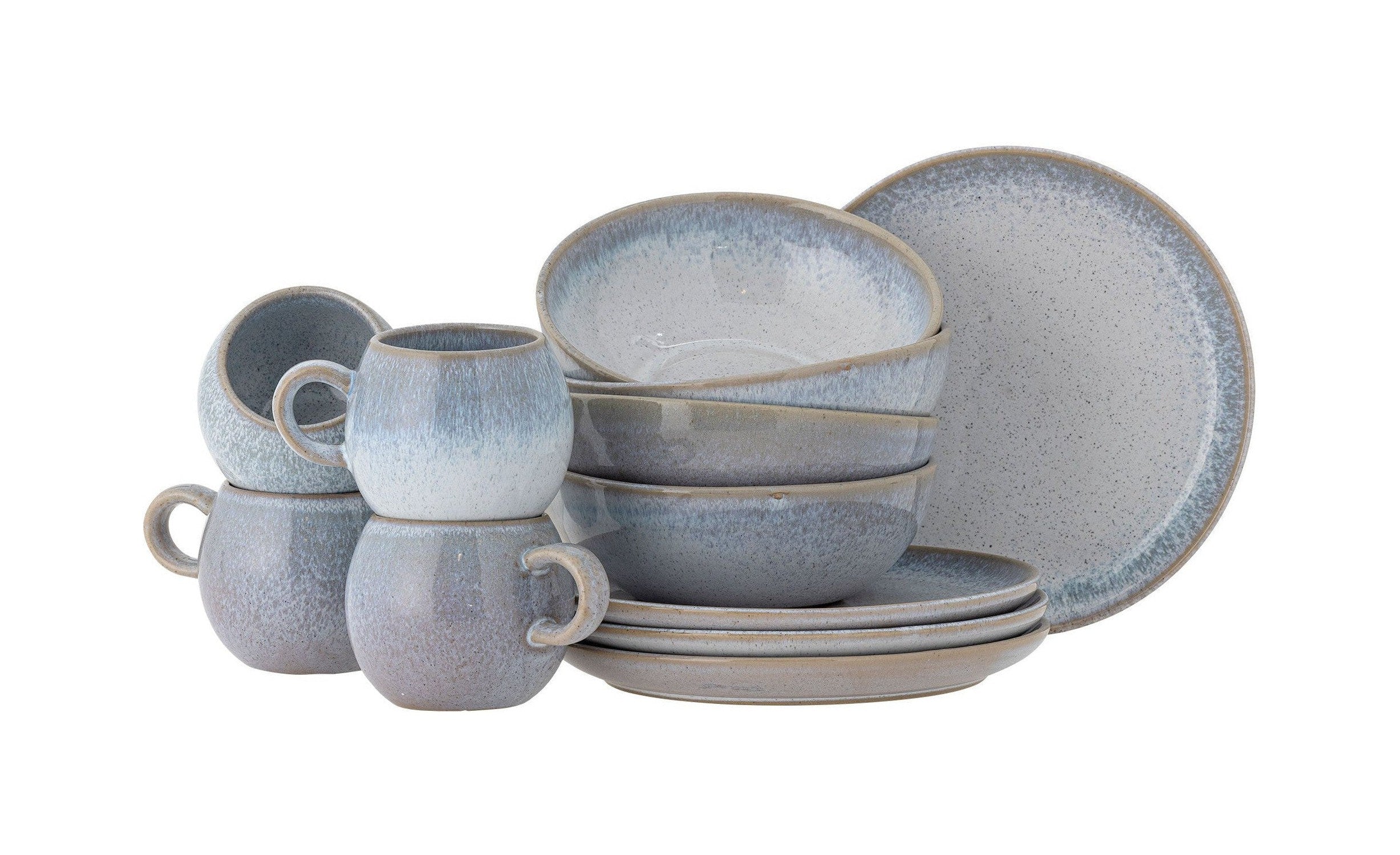 Bloomingville Paula Breakfast Set, Blue, Stoneware