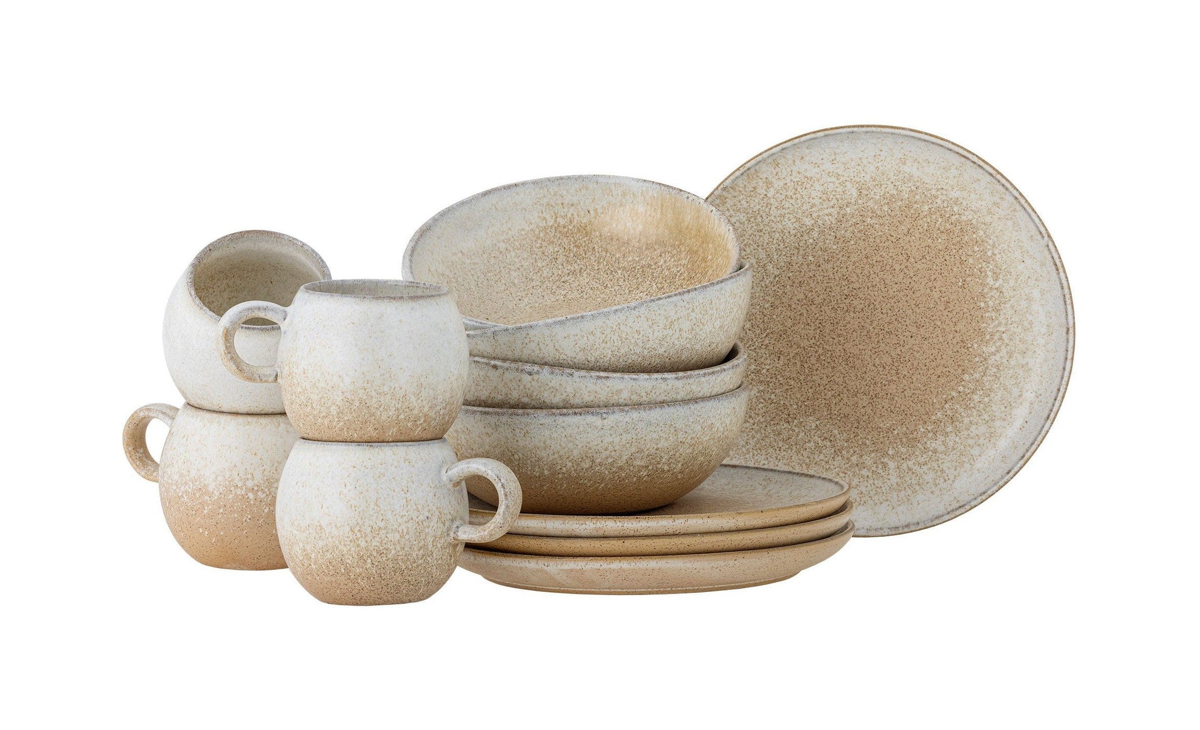 Bloomingville Paula Breakfast Set, Nature, Stoneware