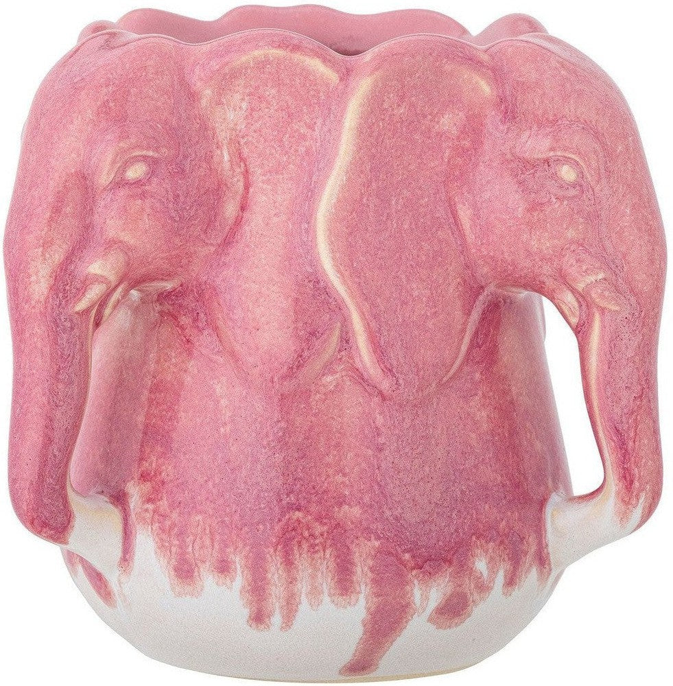 [product_category]-Bloomingville Pontus Vase, Pink, Stoneware-Bloomingville-5711173325030-82062183-BLO-1