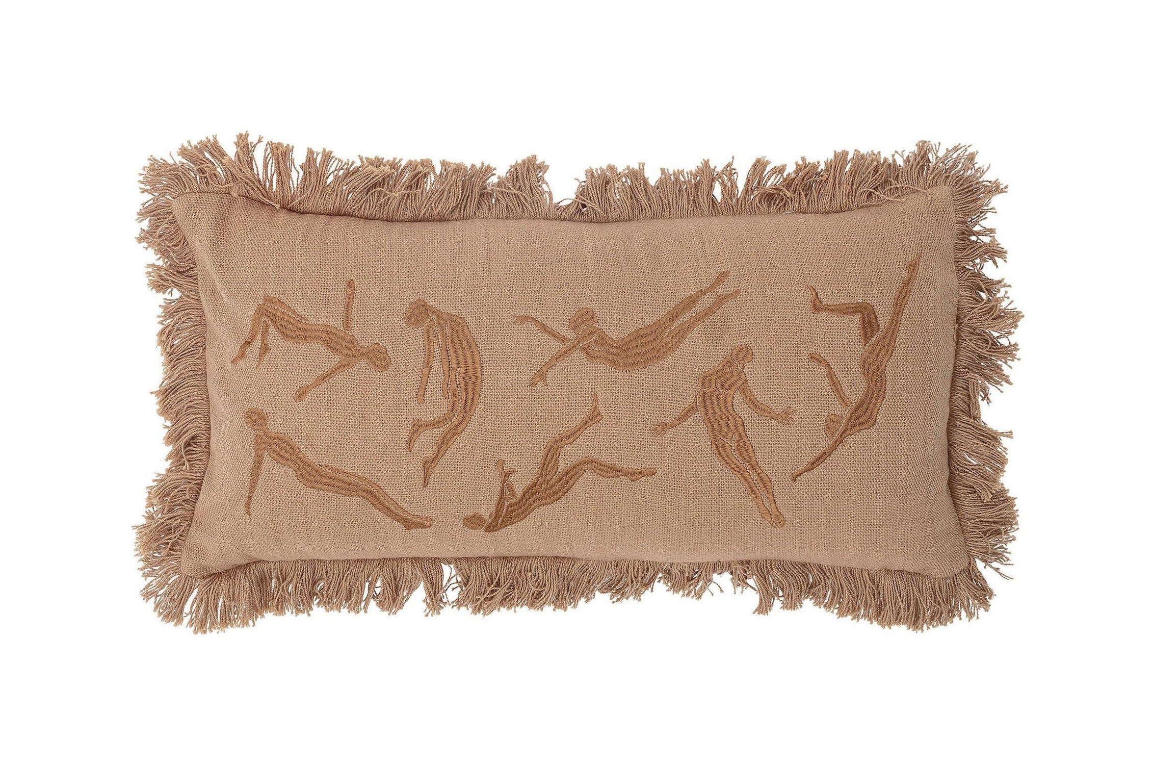 Bloomingville Risca Cushion, Brown, Cotton