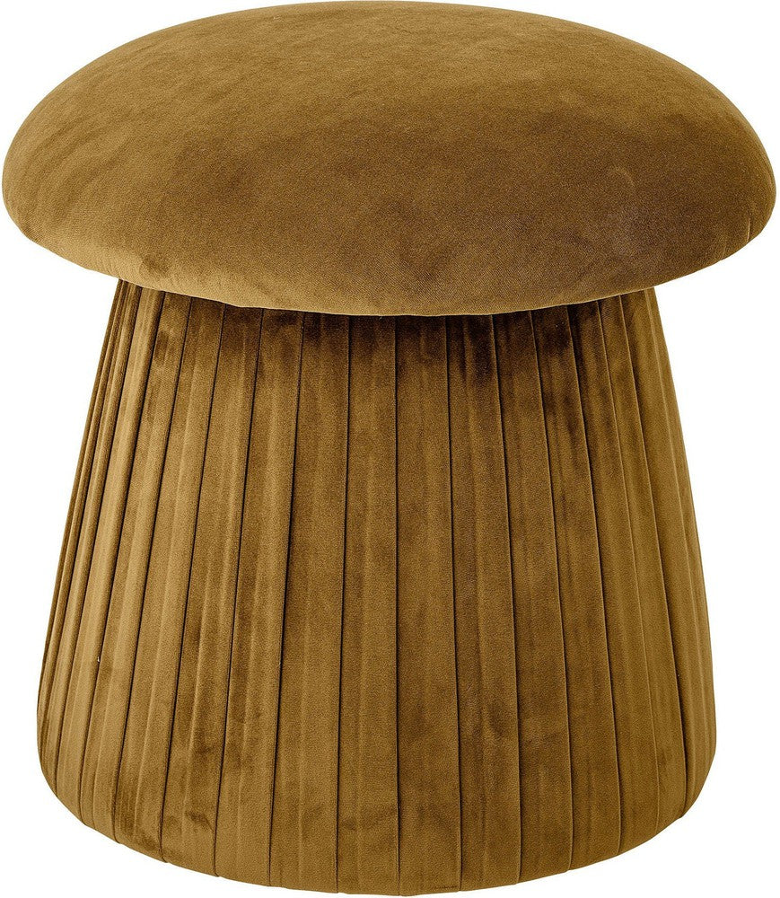 Bloomingville Roberta Pouf, Brown, Polyester