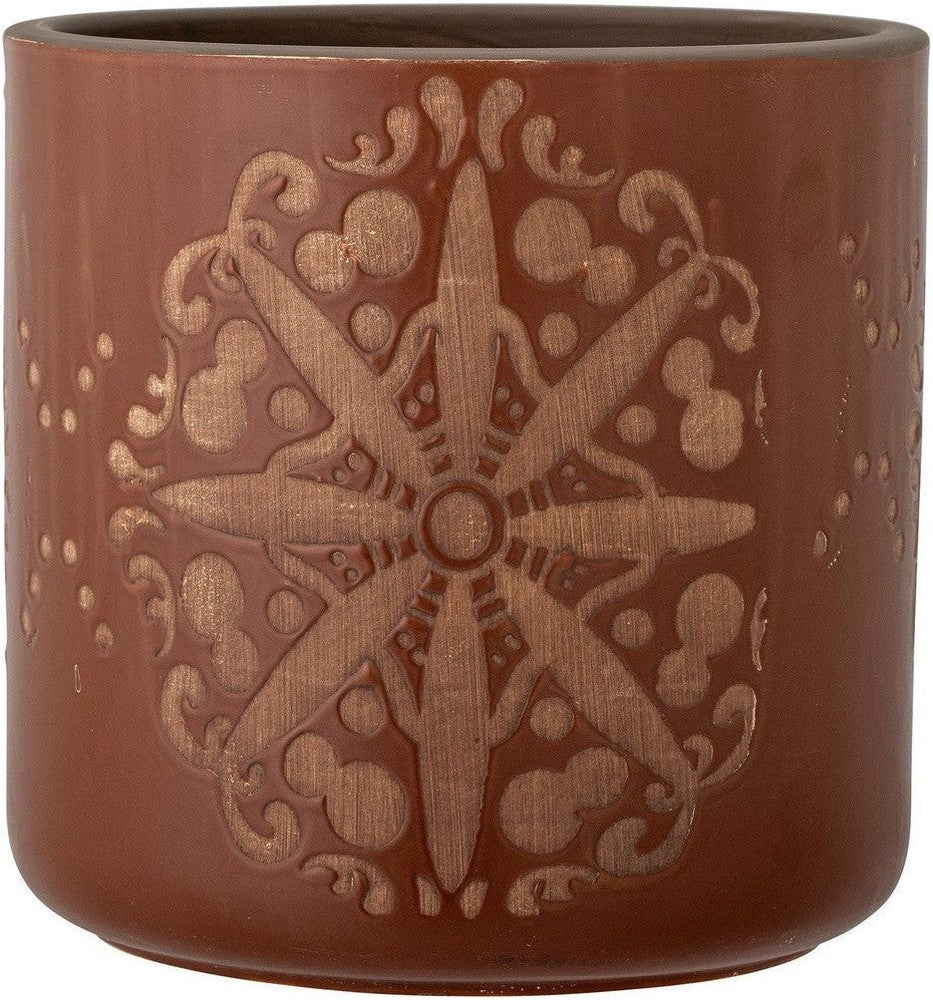 [product_category]-Bloomingville Safio Deco Flowerpot, Brown, Terracotta-Bloomingville-5711173298389-82054241-BLO-1