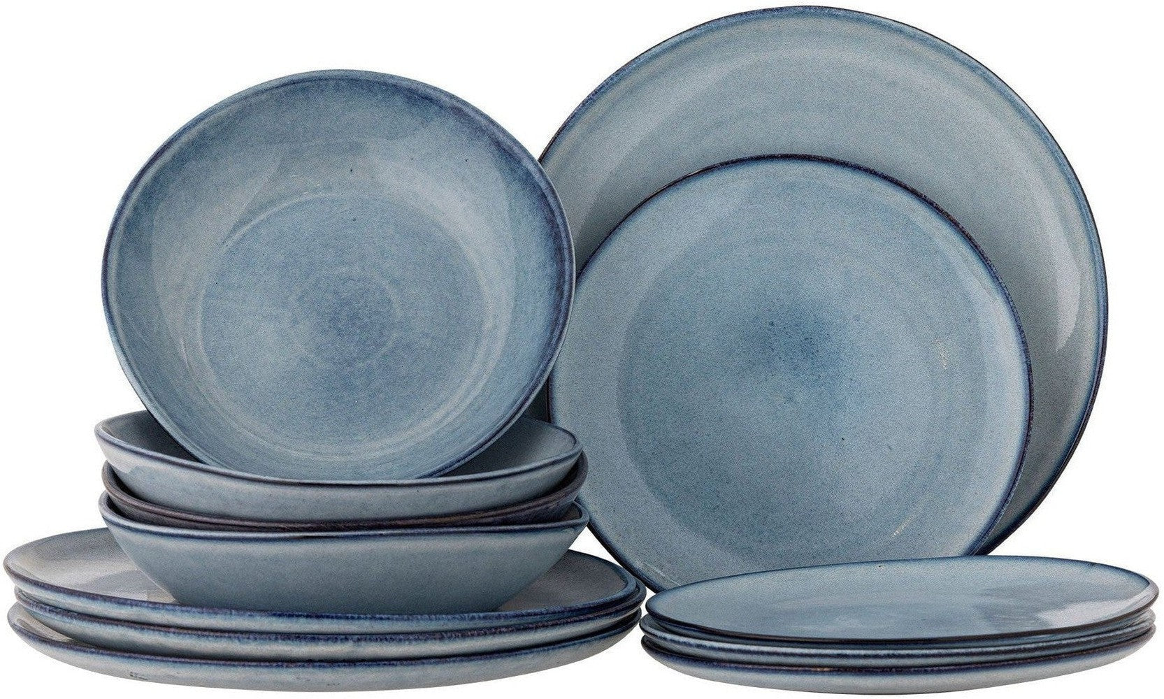 [product_category]-Bloomingville Sandrine Dinnerware Set, Blue, Stoneware-Bloomingville-5711173335855-82068305-BLO-1